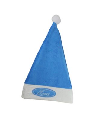 Northlight 18 Blue And White Ford Christmas Santa Hat With White Brim