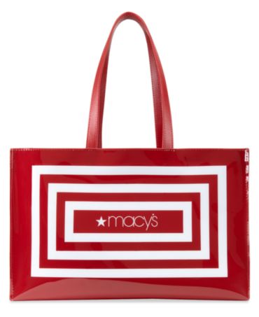 macy's red purse