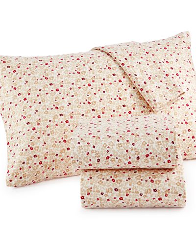 CLOSEOUT! Martha Stewart Collection Coordinating Flannel Twin Sheet Set