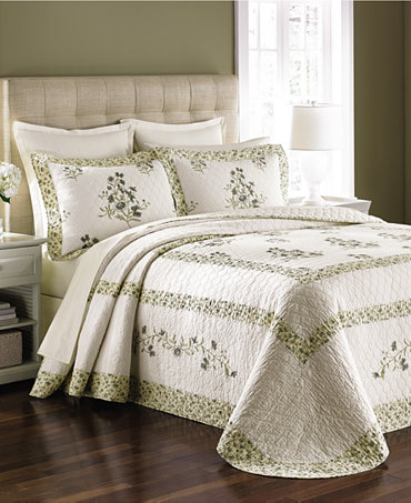 Martha Stewart Collection Abbey Garden King Bedspread (Only at Macy&#39;s) - Quilts & Bedspreads ...