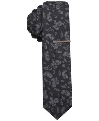 Alfani RED Fulton Paisley Skinny Tie, Only at Macy's