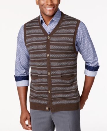 candles sixteen vest sweater isle fair sweaters tasso elba thetake button