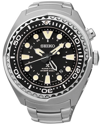 Seiko Men's Automatic Prospex Kinetic GMT Diver SUN019