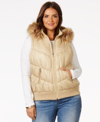 Puffer vest for women plus size