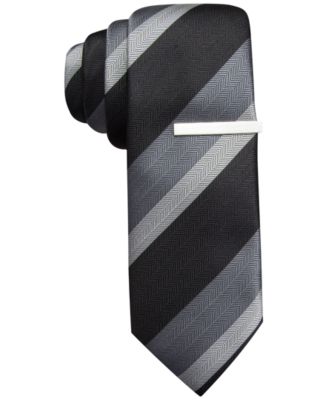 Alfani RED North Stripe Skinny Tie, Only at Macy's