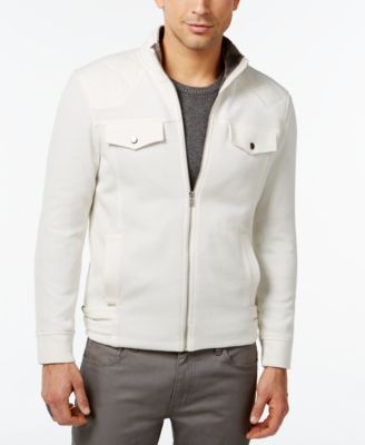 INC International Concepts Rick Faux-Fur Lined Full-Zip Jacket, Only at Macy's