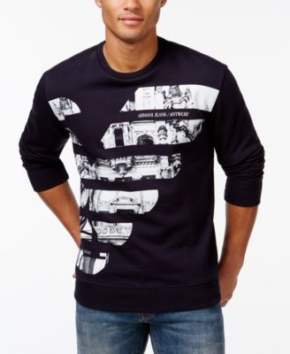Armani Jeans City Scape Fleece Sweater