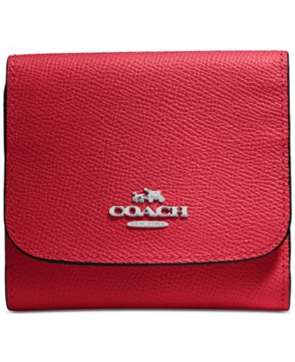 COACH SMALL WALLET IN CROSSGRAIN LEATHER - Handbags & Accessories - Macy&#39;s