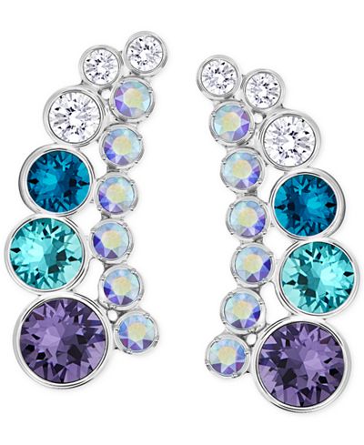 Ear climber earrings swarovski clearance