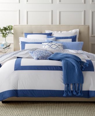 Charter Club Damask Designs Colorblock Denim Bedding Collection, Only ...