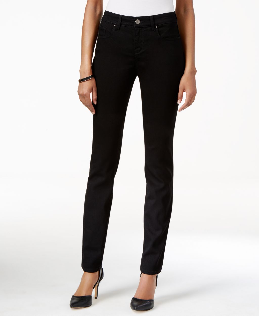 Style & Co. Cotton/polyester/spandex Curvy-Fit Skinny Jeans, Only at Macy's