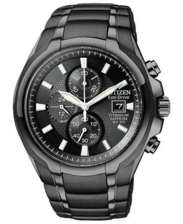 citizen black titanium watch