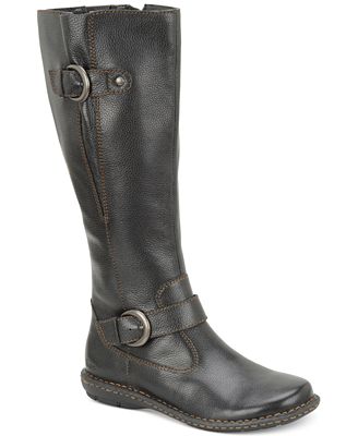 b.o.c Faye Leather Wide Calf Boots, Only at Macy&#39;s - Boots - Shoes - Macy&#39;s