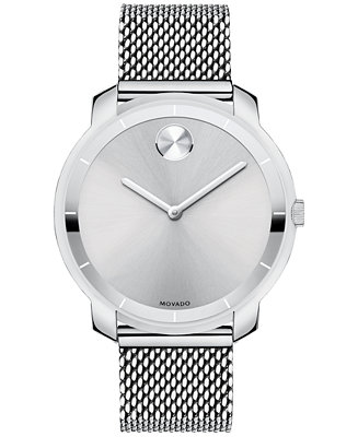 Movado Unisex Swiss Bold Stainless Steel Mesh 3600241