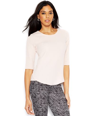 Bar III Solid Crepe Top, Only at Macy&#39;s - Tops - Women - Macy&#39;s