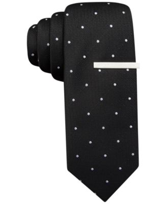 Alfani RED Glitz Dot Skinny Tie, Only at Macy's