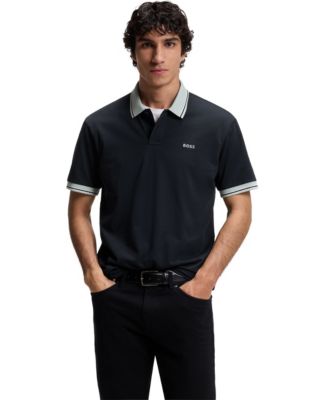 Shop Second/Layer - Men's Open Knit Polo Shirt on Sale at