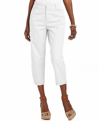 JM Collection Petite Twill Capri Pants - Pants & Capris - Women - Macy's