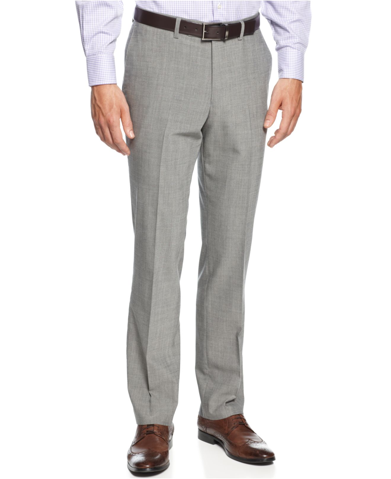 Cole New York SlimFit Light Grey Sharkskin Dress