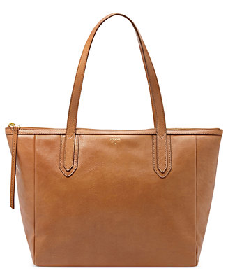 Fossil Sydney Leather Shopper - Handbags & Accessories - Macy&#39;s