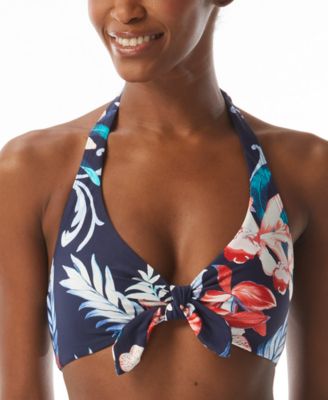 Carmen Marc Valvo Women S Printed Halter Bikini Top Macy S