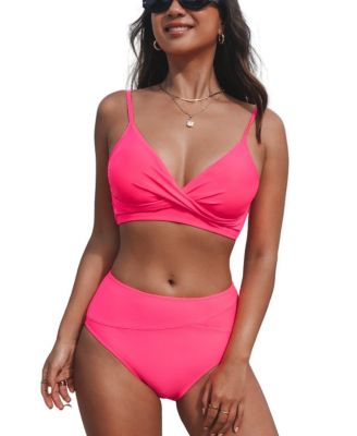 CUPSHE Women S Twist High Waist Bikini Macy S