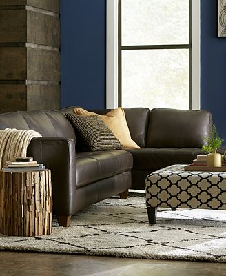 Milano Leather Living Room Furniture Sets & Pieces - Furniture - Macy&#39;s