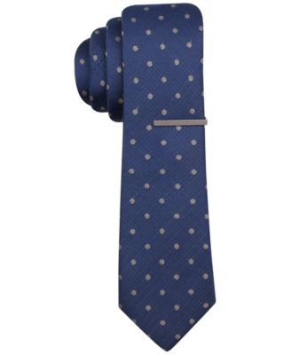 Alfani RED Alton Dot Skinny Tie, Only at Macy's