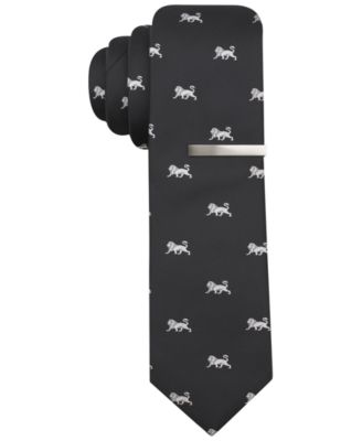 Alfani RED Alsey Lion Skinny Tie, Only at Macy's