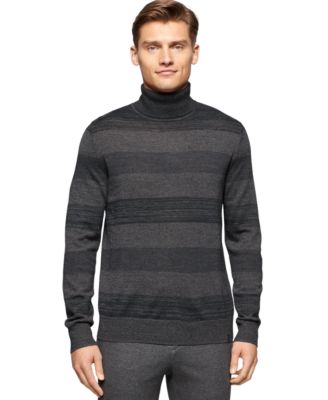 Calvin Klein Stripe Turtleneck Sweater