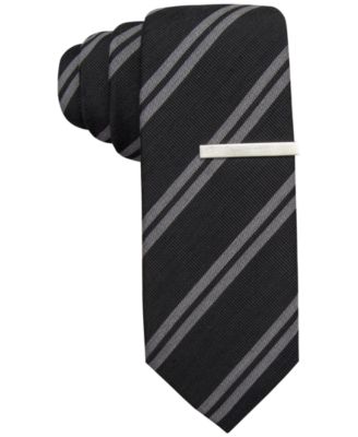 Alfani RED South Stripe Skinny Tie, Only at Macy's