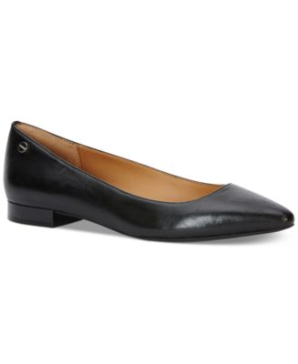 macys navy flats