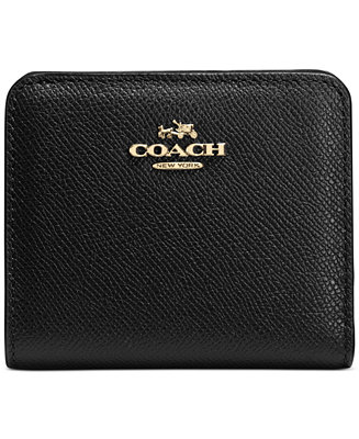 COACH EMBOSSED SMALL WALLET IN LEATHER - Handbags & Accessories - Macy&#39;s