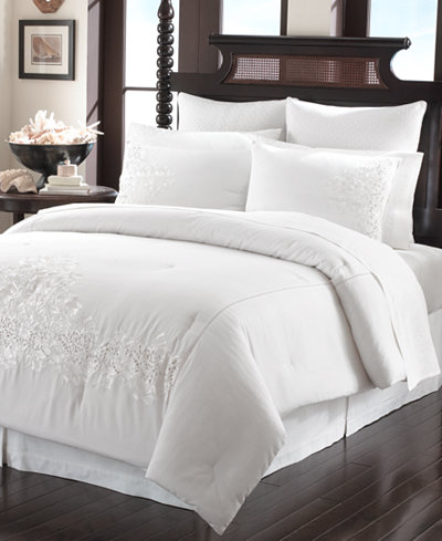 Tommy Bahama Home Heirloom Embroidery California King Sheet Set - Bedding Collections - Bed ...