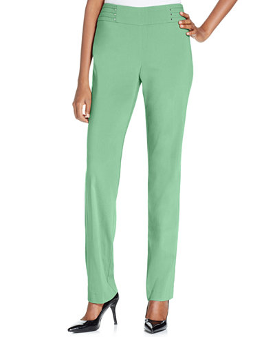 JM Collection Petite Studded Pull-On Pants, Only at Macy's - Pants & Capris - Women - Macy's