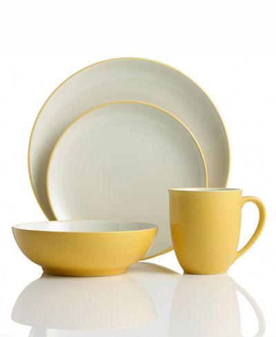 noritake colorwave piece dinnerware setting place mustard coupe sets sc st