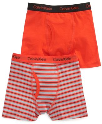 Calvin Klein Boys' 2-Pack Cotton Boxer Briefs - Accessories ...