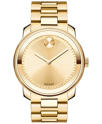 Movado Unisex Swiss Bold Gold Ion-Plated Stainless 3600258