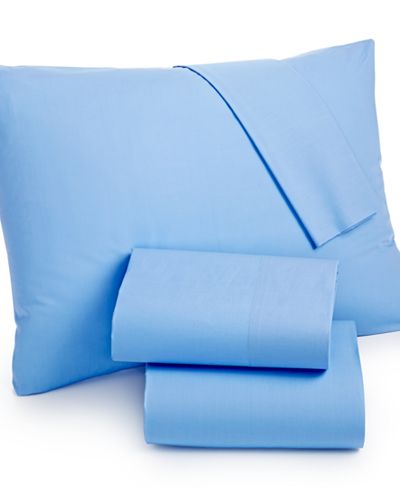 CLOSEOUT! Martha Stewart Whim Collection Solid Cotton Percale Twin XL
