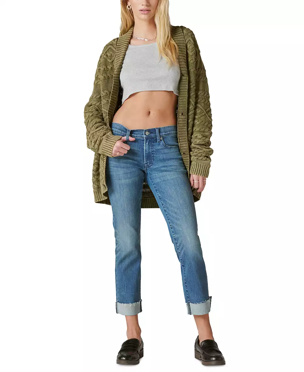 Lucky Brand Women's Mid-Rise Sweet Crop Cuffed Jeans - Free Lucky Brand Women's Mid-Rise Sweet Crop Cuffed Jeans - Free