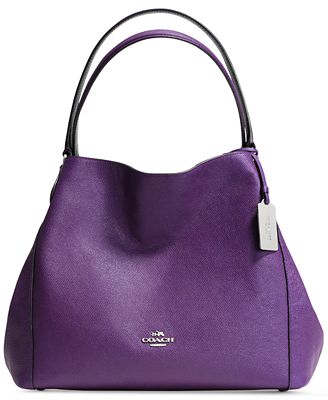 COACH EDIE 31 SHOULDER BAG IN CROSSGRAIN LEATHER - Handbags & Accessories - Macy&#39;s