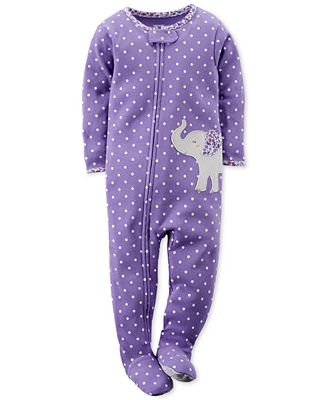 pajamas footed elephant toddler piece carter baby