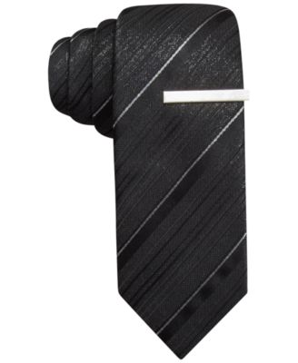Alfani RED Glitz Stripe Skinny Tie, Only at Macy's