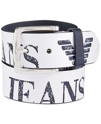 Armani Jeans Leather Belt - Accessories & Wallets - Men - Macy&#39;s