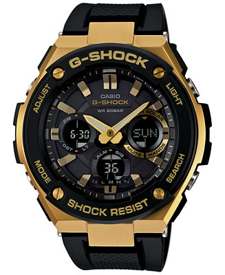 G-Shock Women's Analog-Digital Black and Gold Black GSTS100G-1A