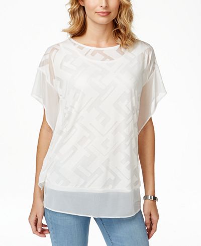 macys womens tops short sleeve