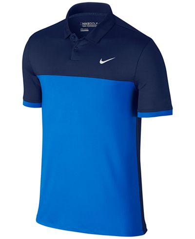 nike dri fit color block polo