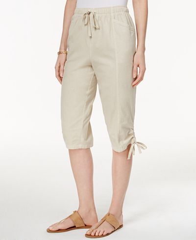 karen scott drawstring pants