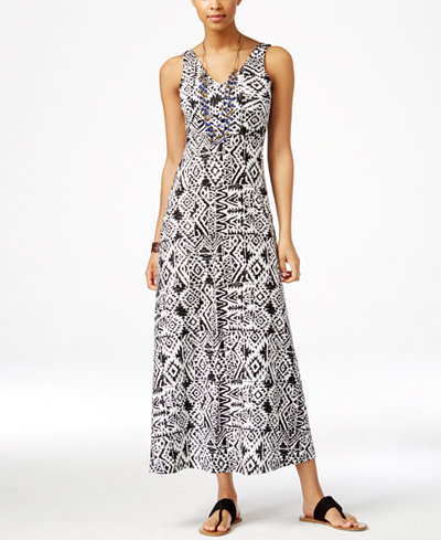 American Living Printed Maxi Dress, Only at Macy&#39;s - Dresses - Women - Macy&#39;s