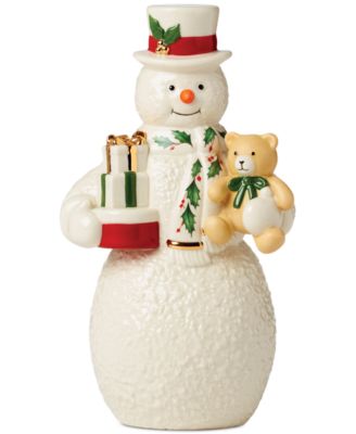 Lenox 2024 Snowman With Bear Figurine Macy S